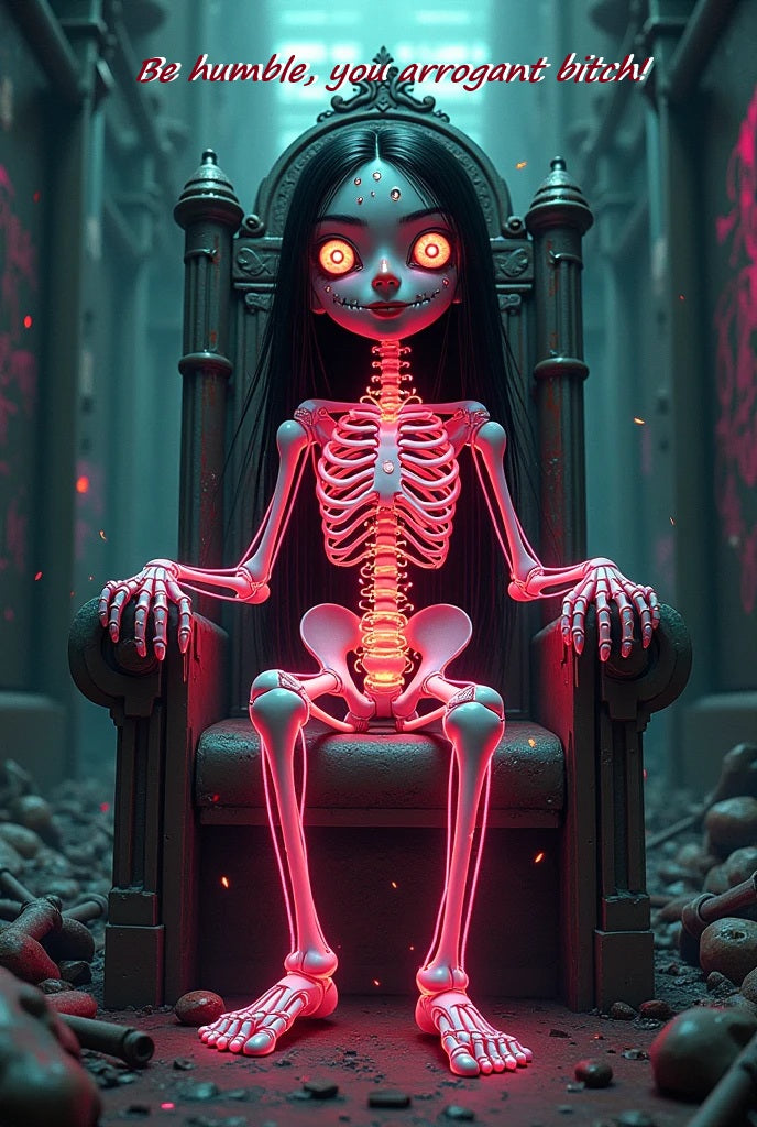 Be Humble, You Arrogant Bitch! - Dark Gothic Spiritual Satire Art