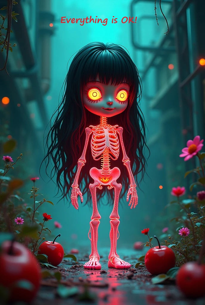 Everything is OK - Dark Gothic Skeleton Digital Gift Card