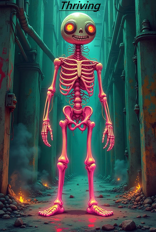 Thriving - Dark Humor Burnout Card