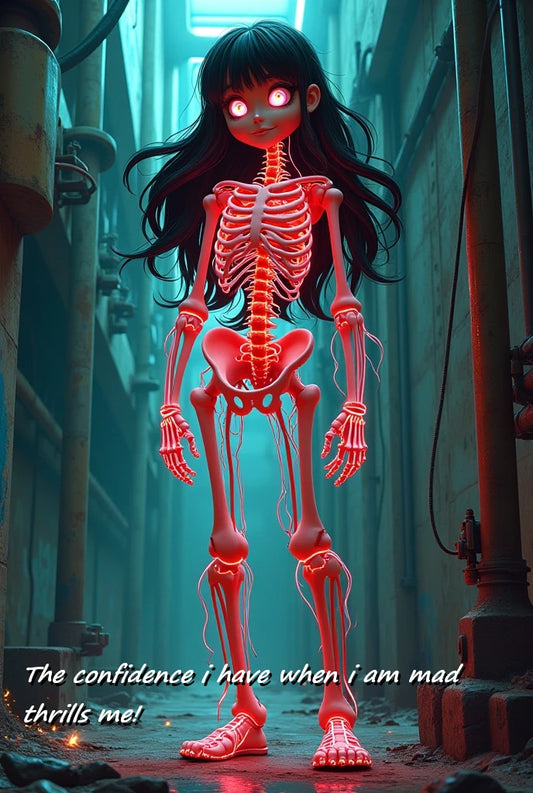 The Confidence I Have When I Am Mad - Dark Art Print