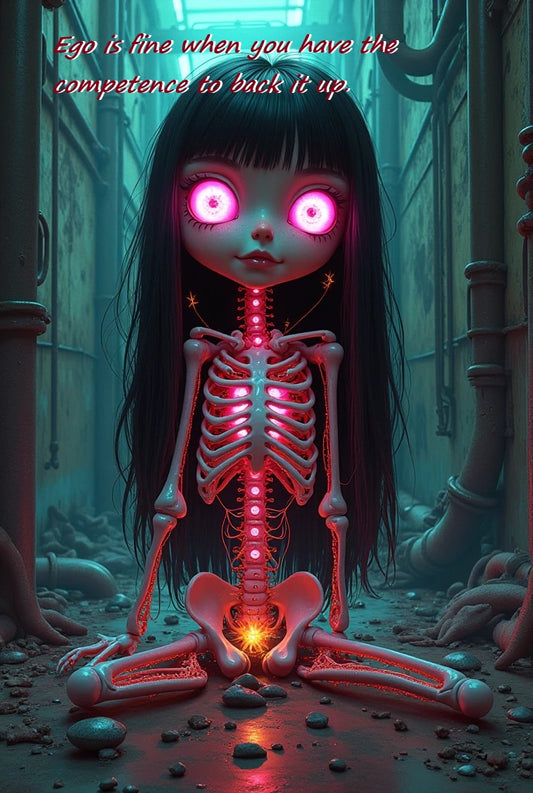 Ego - Neon Anatomy Digital Art