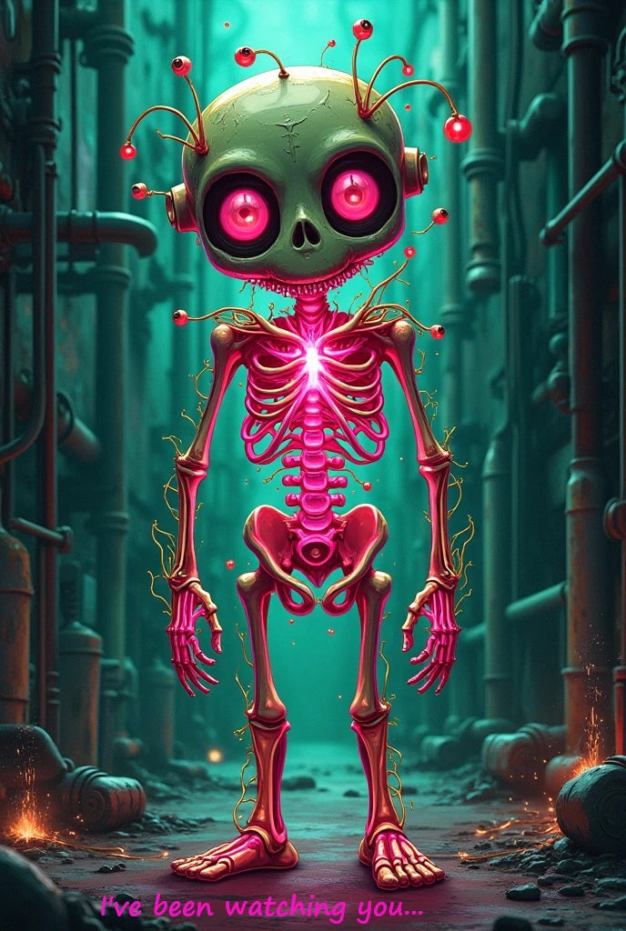 I've Been Watching You - Voodoo Skeleton Gift Card